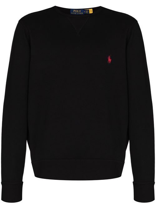 Black cotton-blend sweatshirt POLO RALPH LAUREN | 710766772001